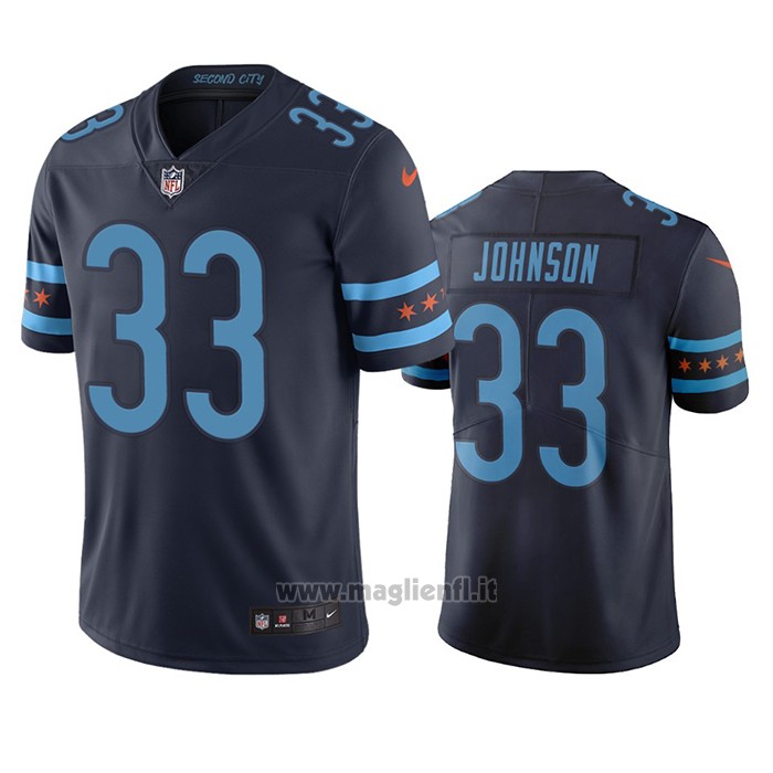 Maglia NFL Limited Chicago Bears Jaylon Johnson Ciudad Edition Blu